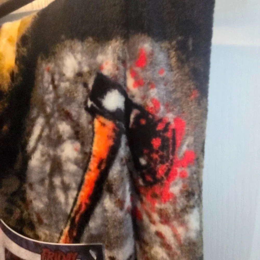 Friday the 13th Jason Voorhees Soft Plush Throw Blanket 50 x 60 Inch Horror New